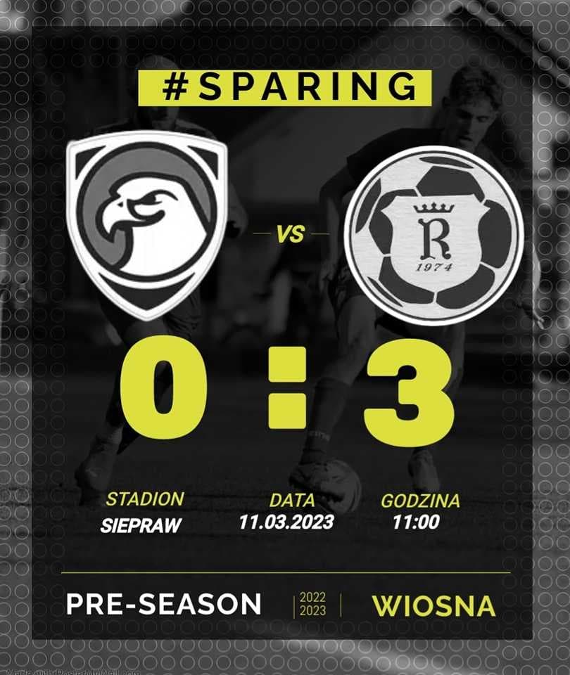 SPARING: ORZEŁ MYŚLENICE - RADZISZOWIANKA 0:3