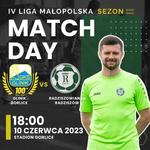 JAKO 4. Liga Małopolska KOLEJKA 32 GLINIK GORLICE VS RADZISZOWIANKA