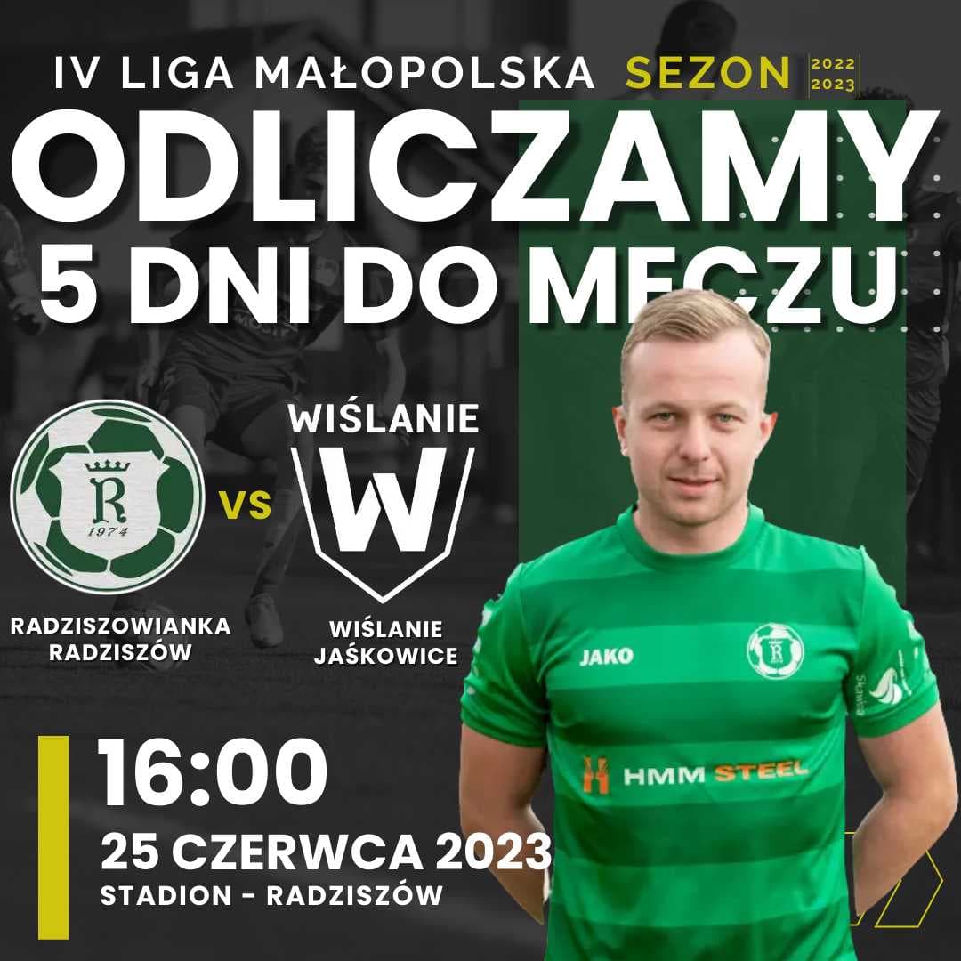 JAKO 4. Liga Małopolska 34 kolejka Radziszowianka vs Wiślanie Jaśkowice
