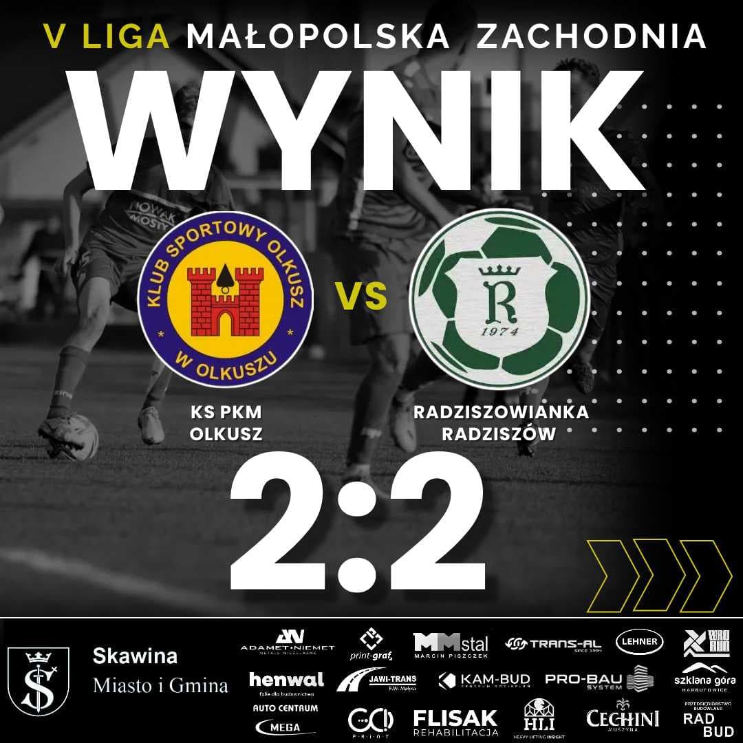 KS PKM Olkusz - Radziszowianka Radziszów 2:2