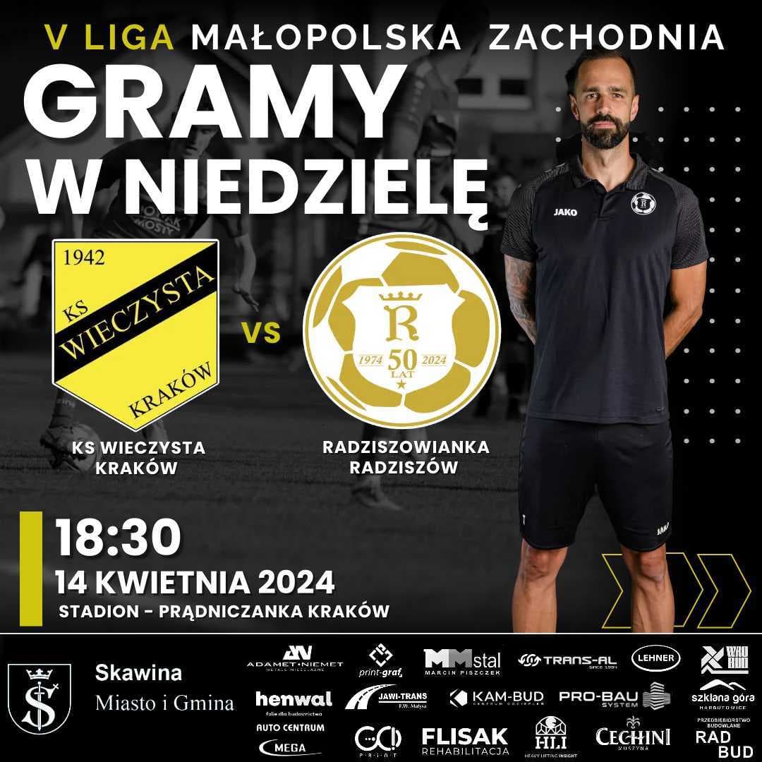 5 liga małopolska zachodnia KOLEJKA 19 KS WIECZYSTA KRAKÓW - RADZISZOWIAKA RADZISZÓW