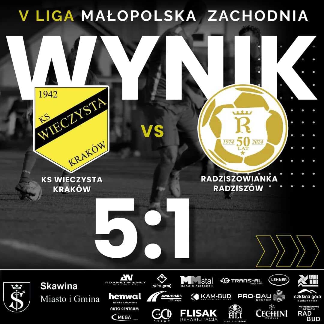 KS WIECZYSTA - RADZISZOWIANKA 5:1