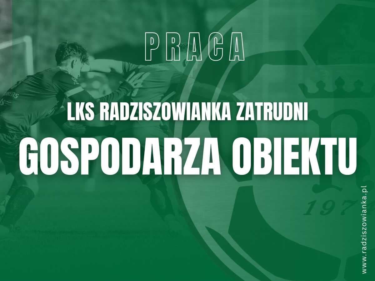 ZATRUDNIMY GOSPODARZA OBIEKTU SPORTOWEGO