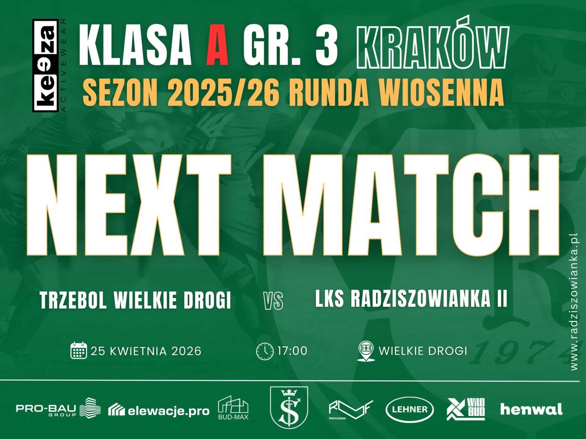 KEEZA KLASA A KRAKÓW GR. 3 – KOLEJKA 17